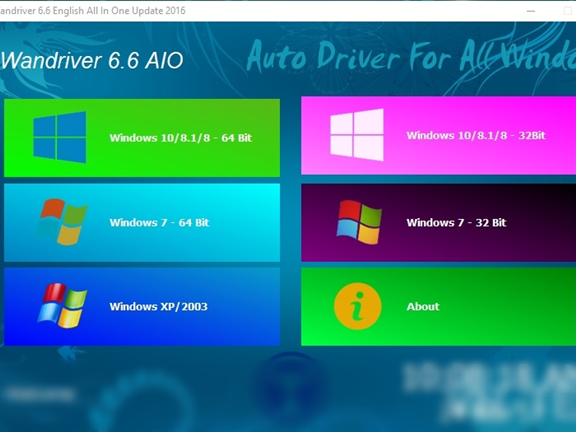 WanDriver 6.6 – Bộ cài driver offline tiếng Việt cho Windows XP, 7, 10
